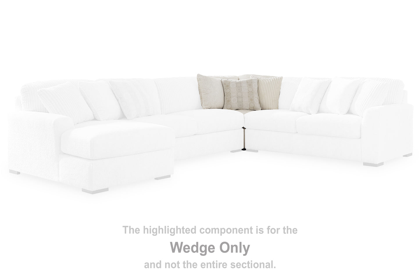 Ocala Furniture Outlet - Ashley Furniture - Chessington Sectional - Wedge / Ivory - 6190477