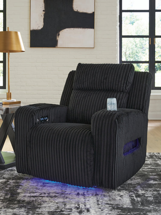 Ocala Furniture Outlet - Ashley Furniture - Forest Lake Living Room - PWR REC Loveseat/CON/ADJ HDRST / Alloy - PC6420318