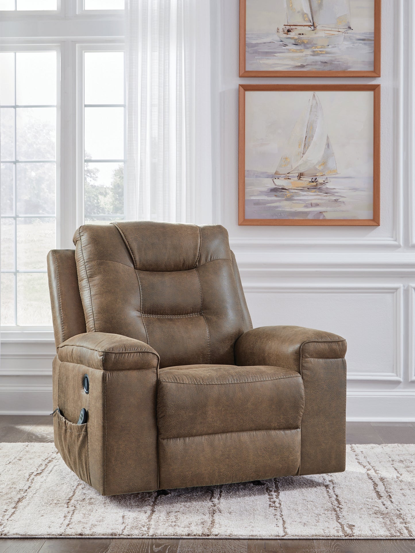 Ocala Furniture Outlet - Ashley Furniture - Stockworth Living Room - Rocker Recliner / Earth - PC6560425