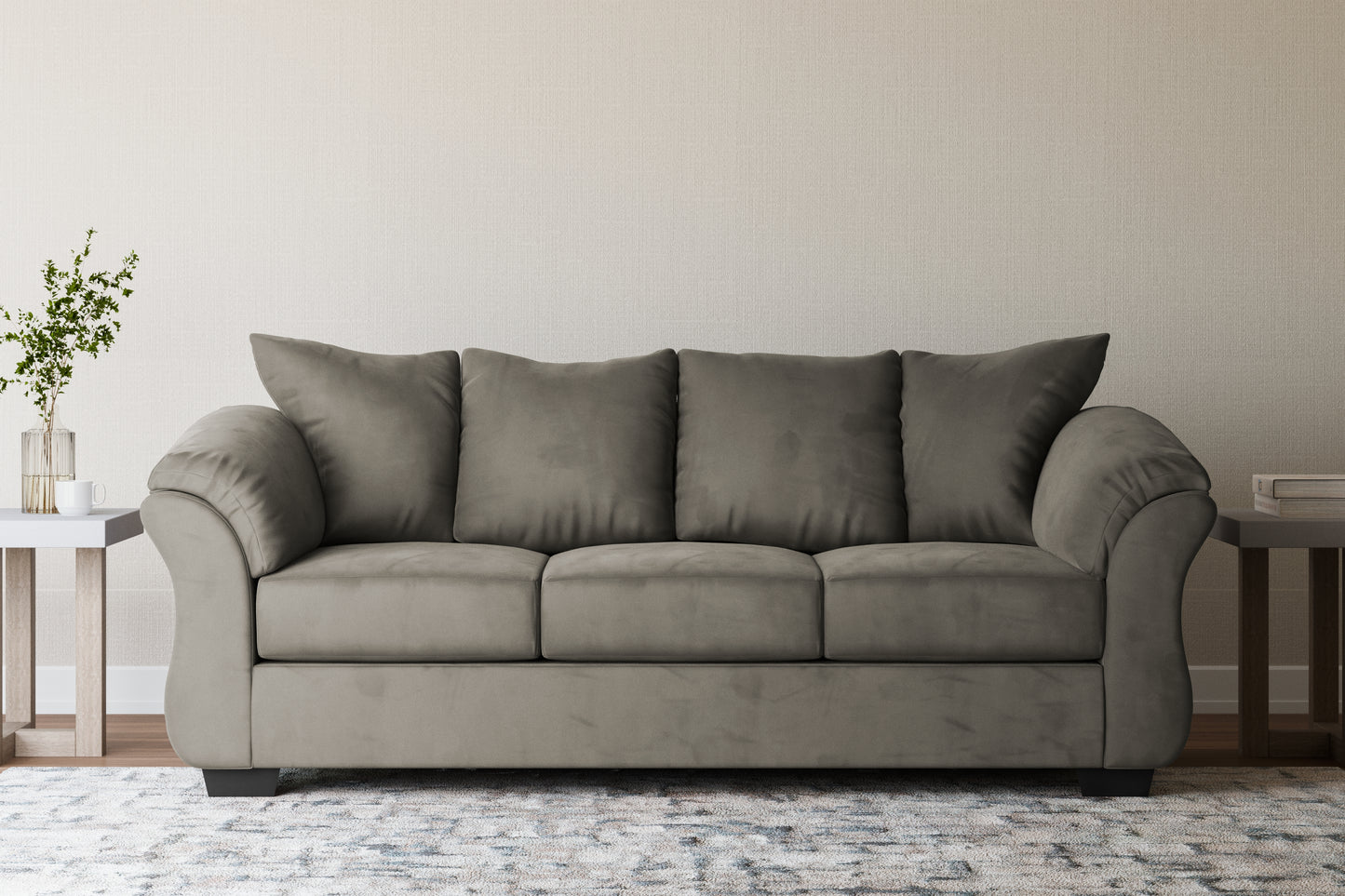 Ocala Furniture Outlet - Ashley Furniture - Darcy Living Room - Sofa / Cobblestone - 7500538