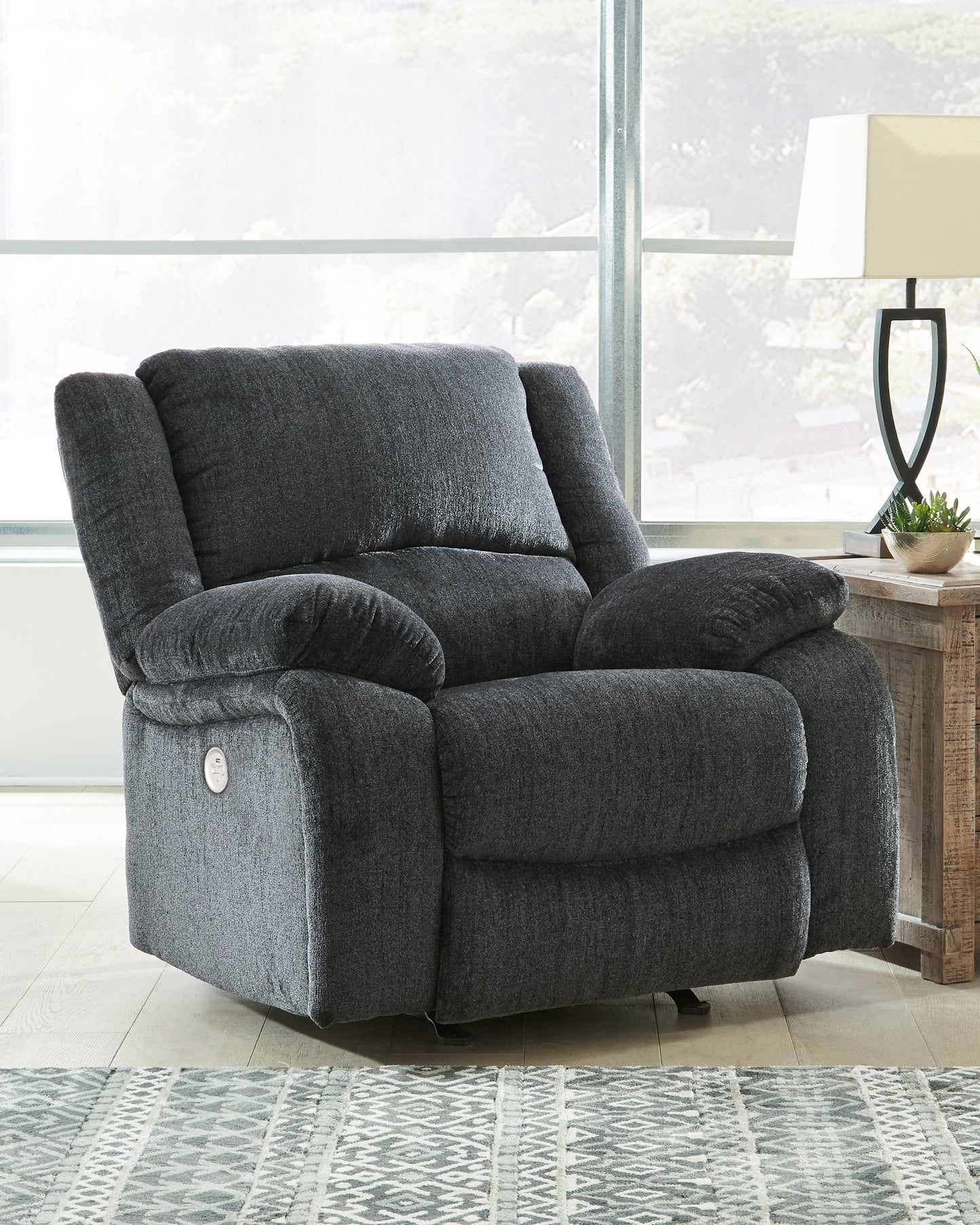 Ocala Furniture Outlet - Ashley Furniture - Draycoll Living Room - Power Rocker Recliner / Slate - 7650498