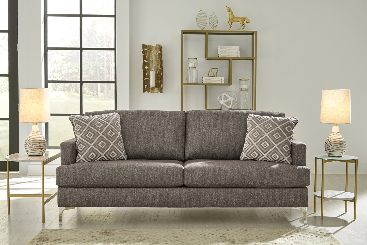 Ocala Furniture Outlet - Ashley Furniture - Arcola Living Room - RTA Sofa / Java - 82604S1