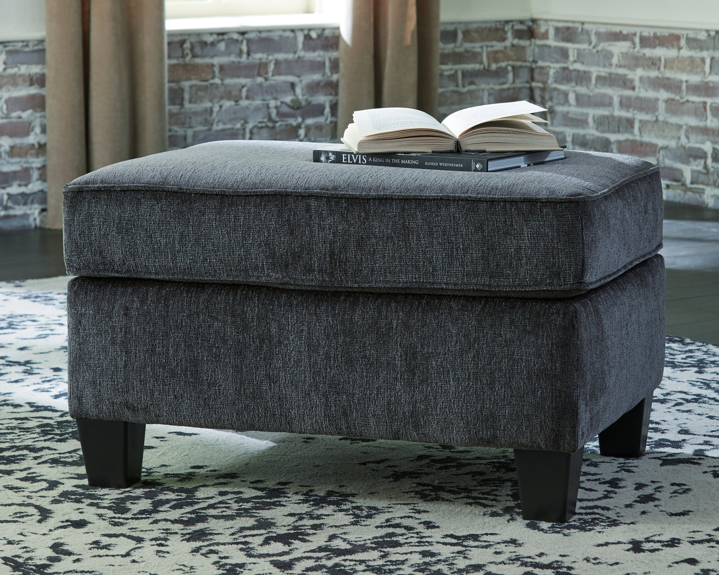 Ocala Furniture Outlet - Ashley Furniture - Abinger Living Room - Ottoman / Smoke - 8390514