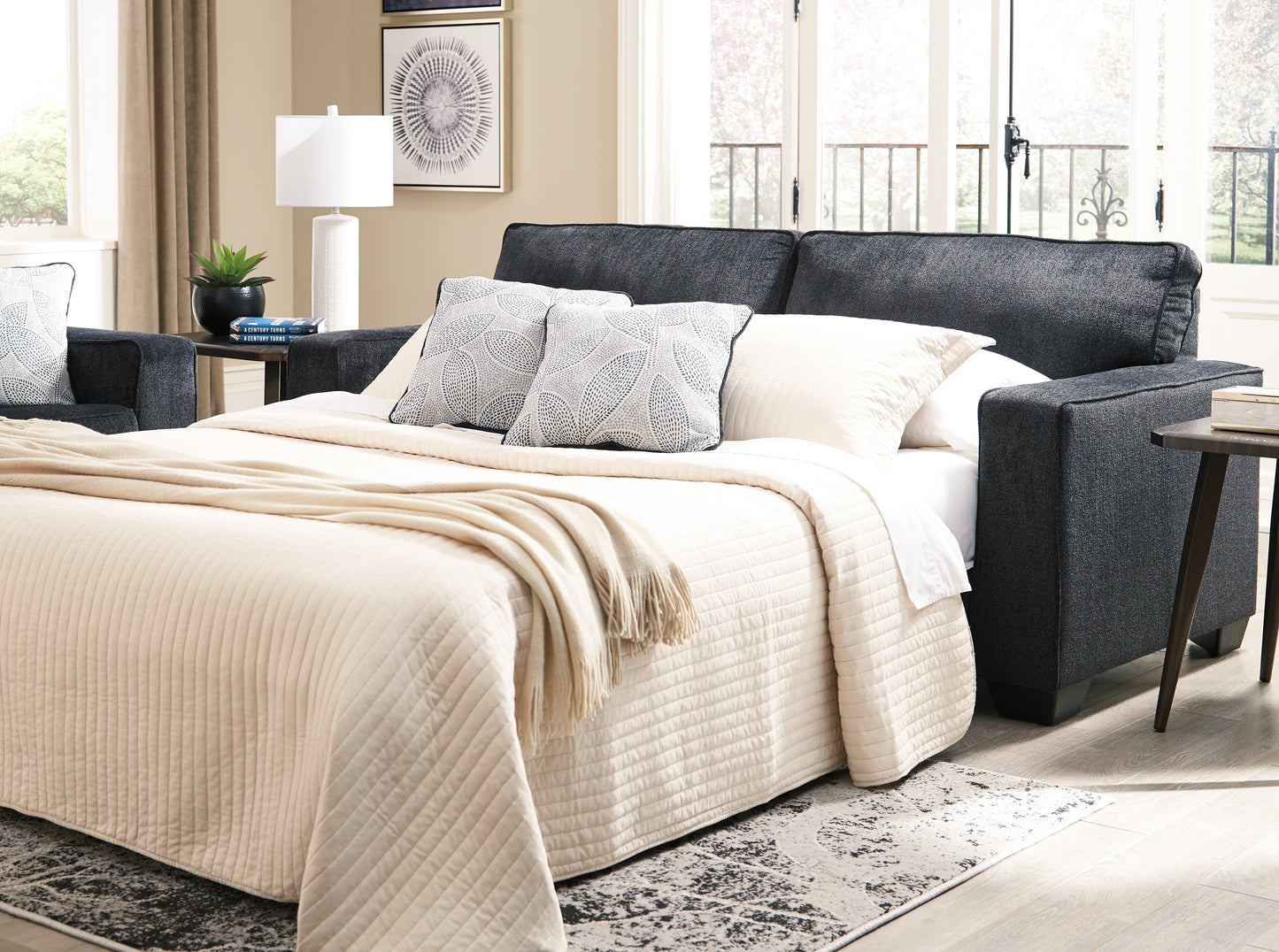 Ocala Furniture Outlet - Ashley Furniture - Altari Living Room - Queen Sofa Sleeper / Slate - 8721339