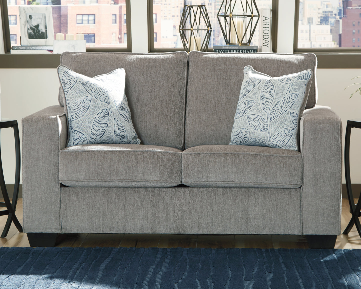 Ocala Furniture Outlet - Ashley Furniture - Altari Living Room - Loveseat / Alloy - 8721435