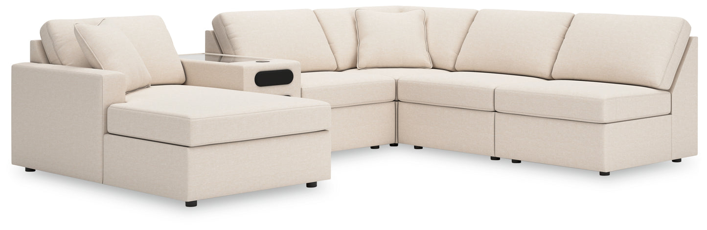 Ocala Furniture Outlet - Ashley Furniture - Modmax Sectional - RAF 6-Piece Sectional with Chaise / Oyster - 92103S24