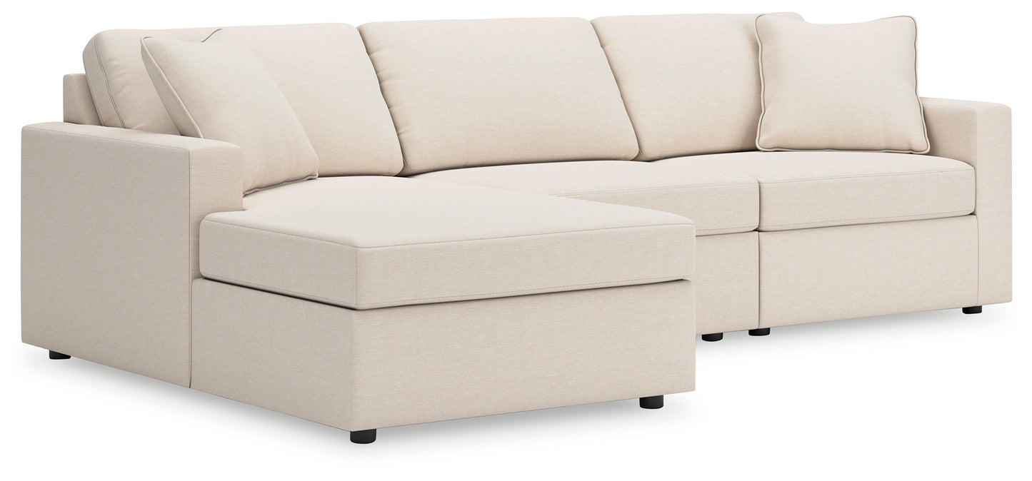 Ocala Furniture Outlet - Ashley Furniture - Modmax Sectional - RAF 3-Piece Sectional with Chaise / Oyster - 92103S17