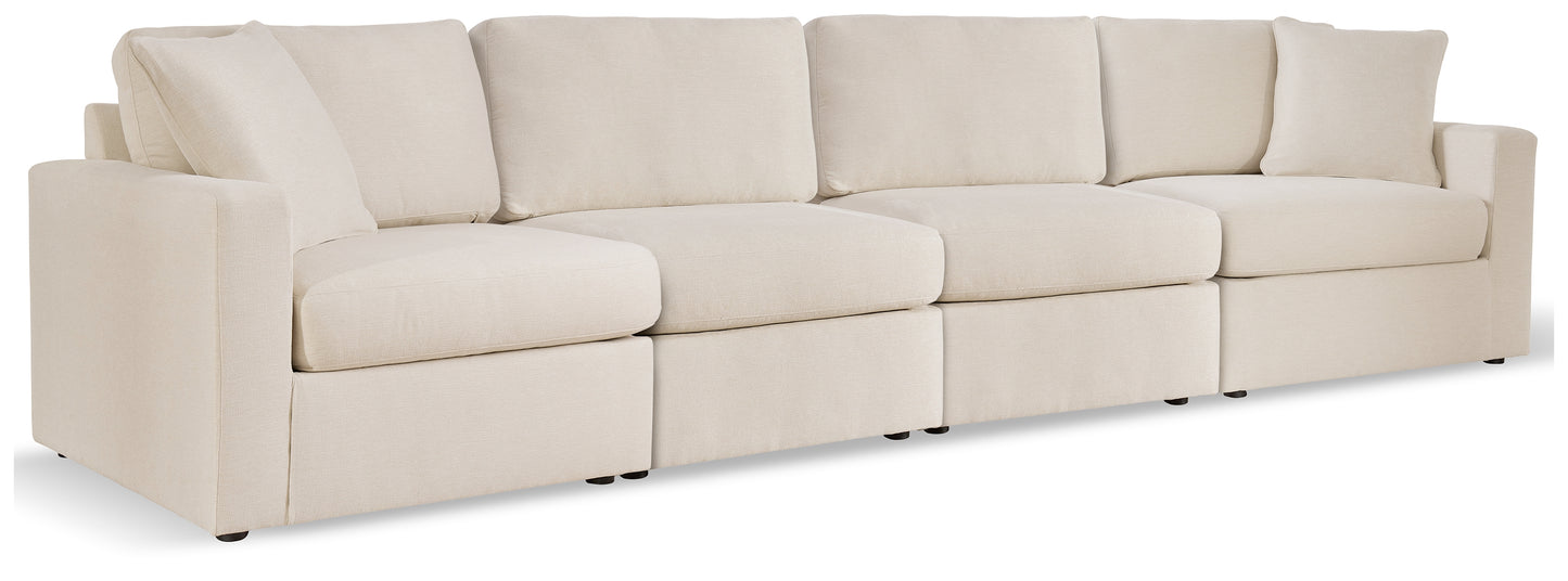Ocala Furniture Outlet - Ashley Furniture - Modmax Sectional - RAF 4-Piece Sectional / Oyster - 92103S10