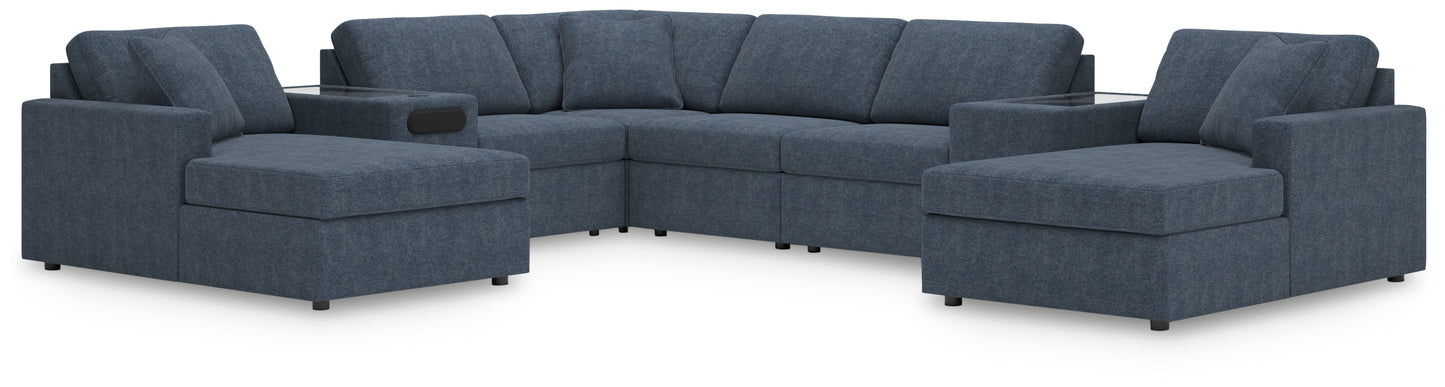 Ocala Furniture Outlet - Ashley Furniture - Modmax Sectional - RAF 8-Piece Sectional with Chaise / Ink - 92121S31