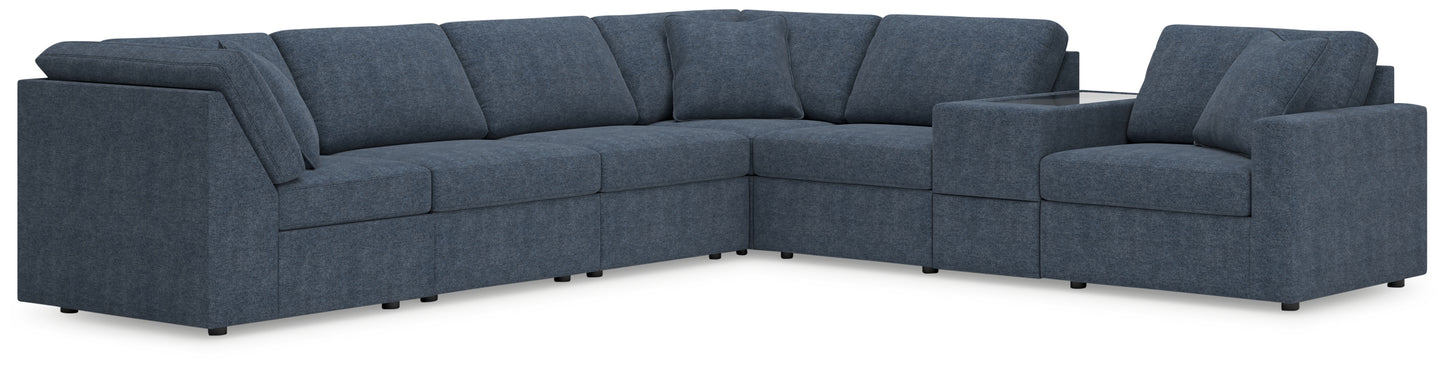 Ocala Furniture Outlet - Ashley Furniture - Modmax Sectional - 7-Piece Sectional with Storage Console / Ink - 92121S32