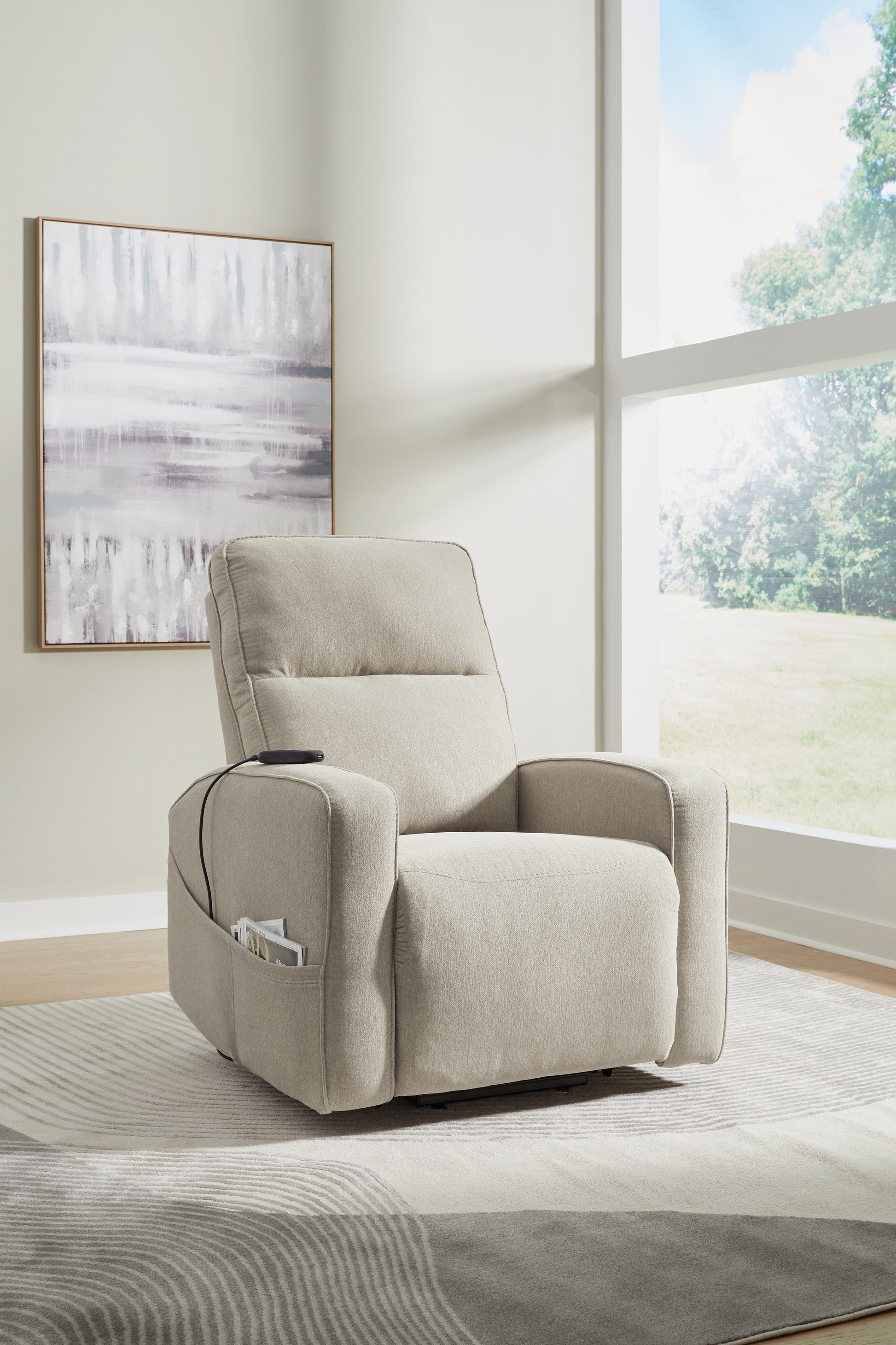 Ocala Furniture Outlet - Ashley Furniture - Starganza Living Room - Power Lift Recliner / Gray - 9370412