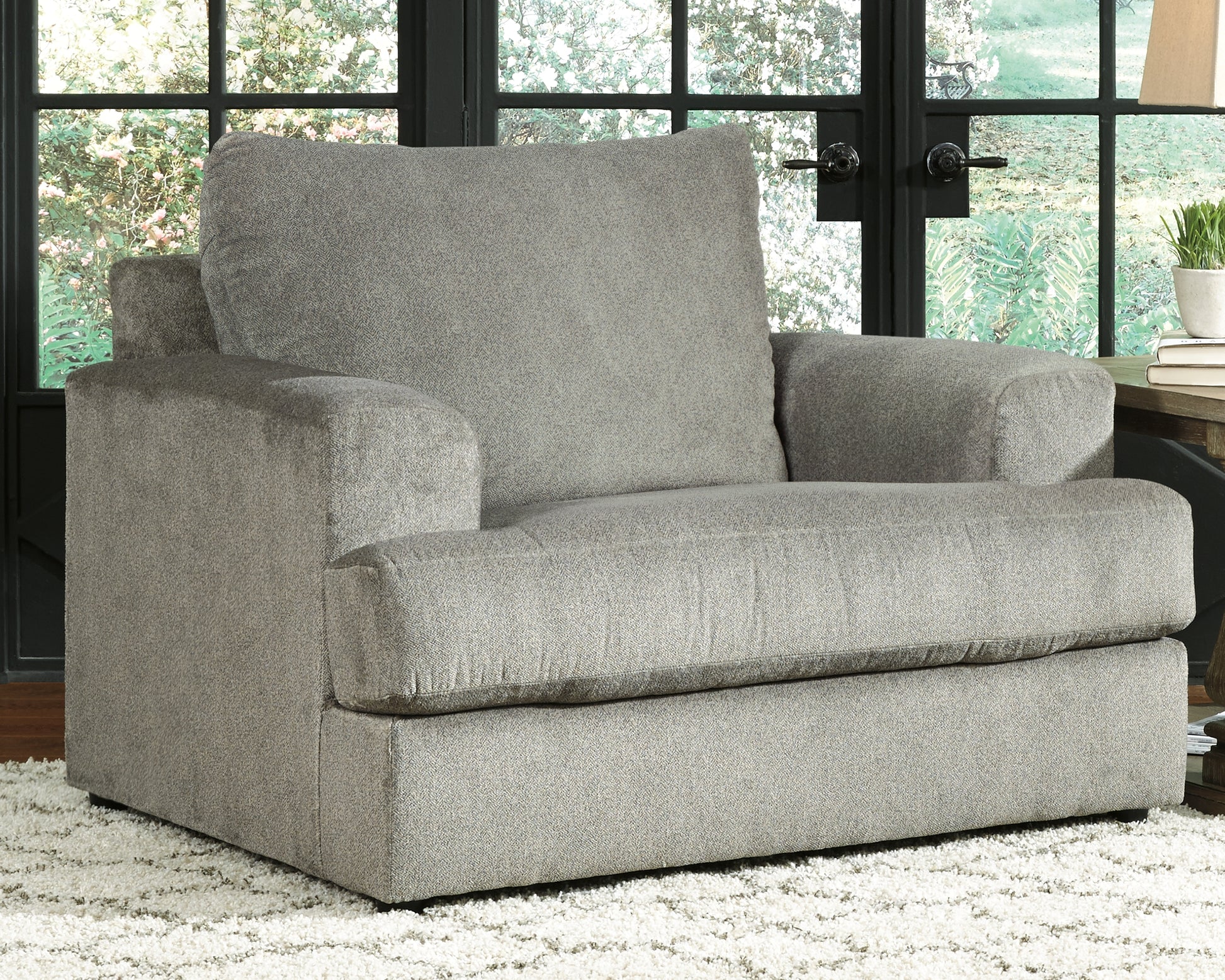 Ocala Furniture Outlet - Ashley Furniture - Soletren Living Room - Chair and a Half / Ash - 9510323