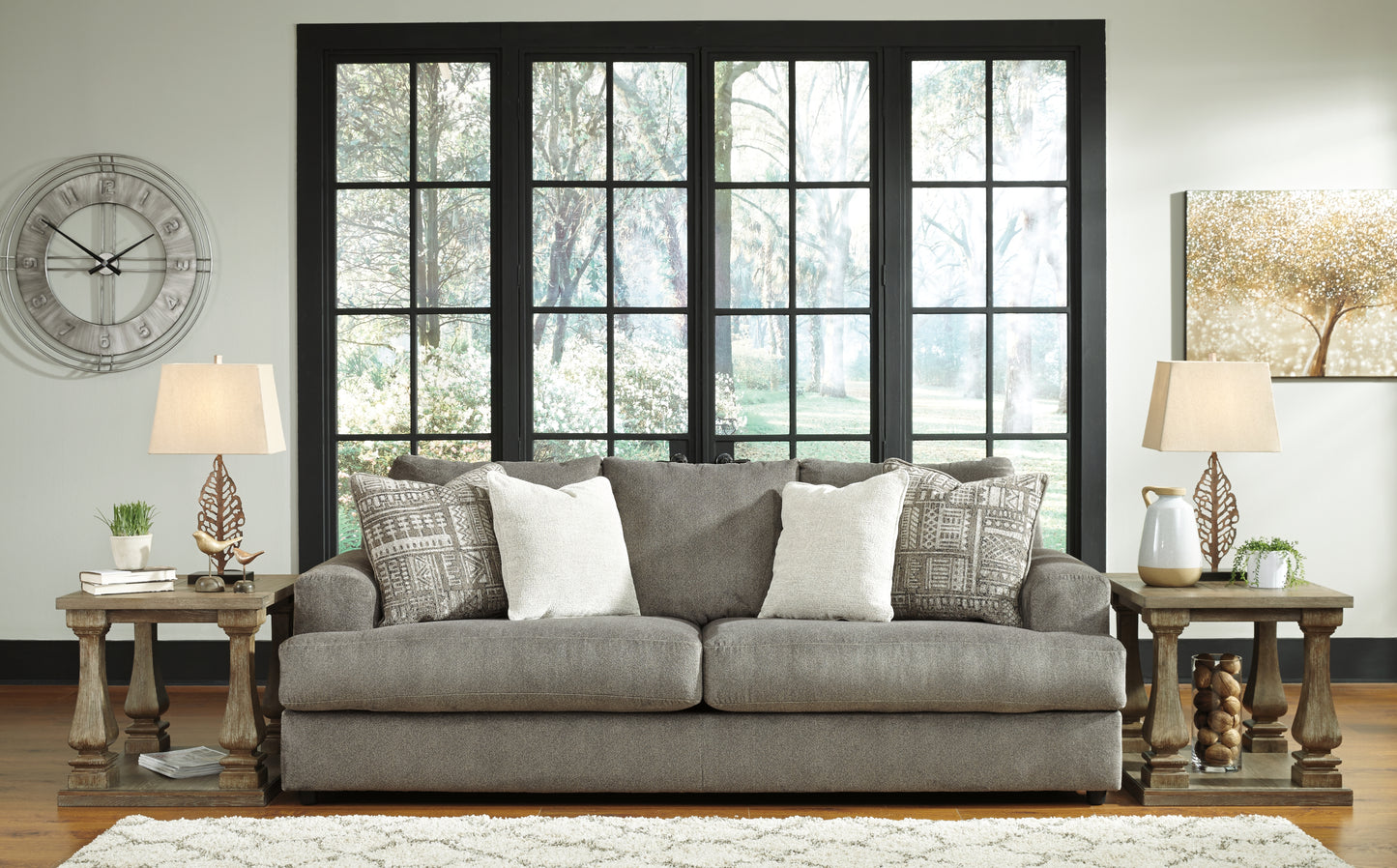 Ocala Furniture Outlet - Ashley Furniture - Soletren Living Room - Sofa / Ash - 9510338