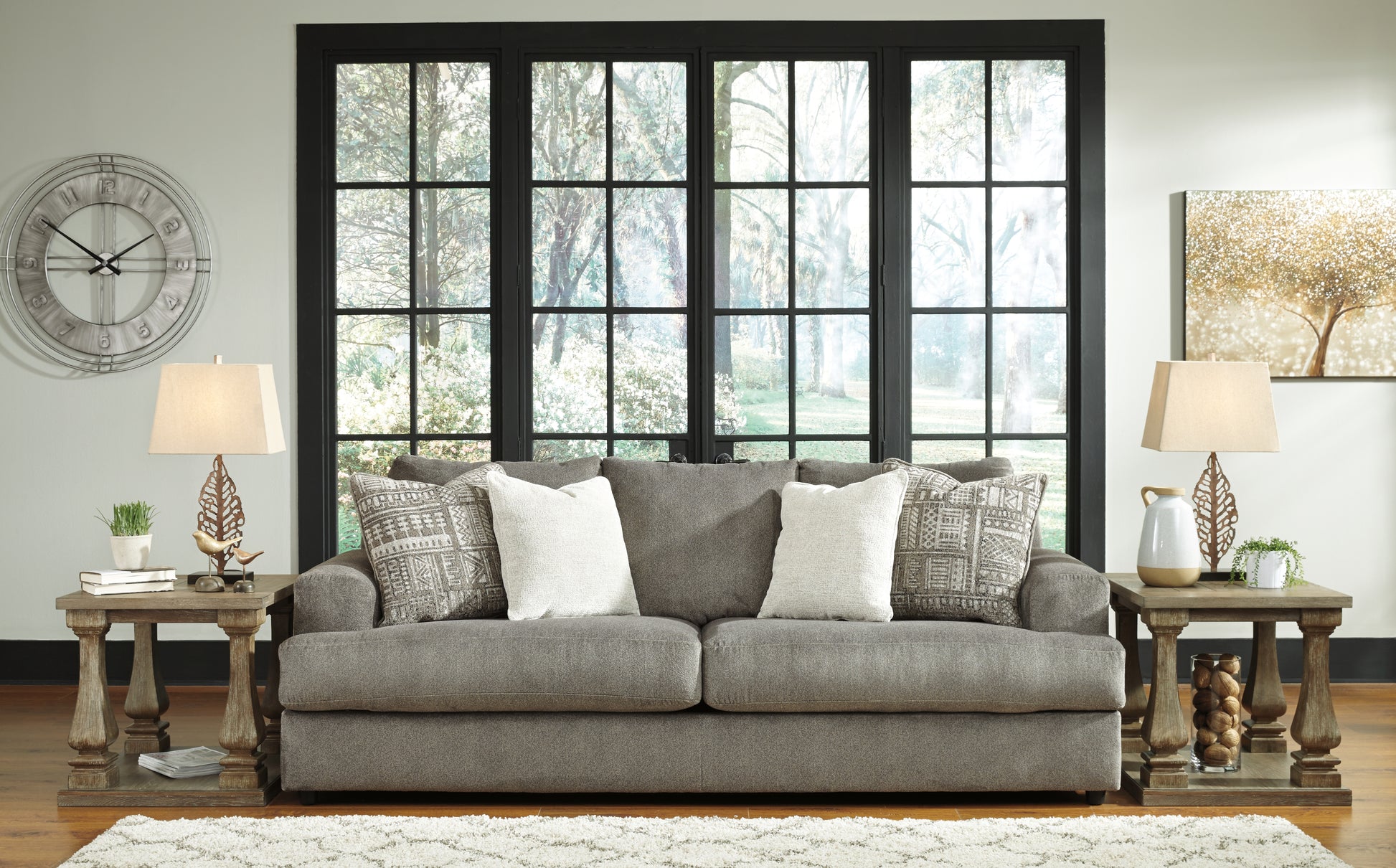 Ocala Furniture Outlet - Ashley Furniture - Soletren Living Room - Sofa / Ash - 9510338