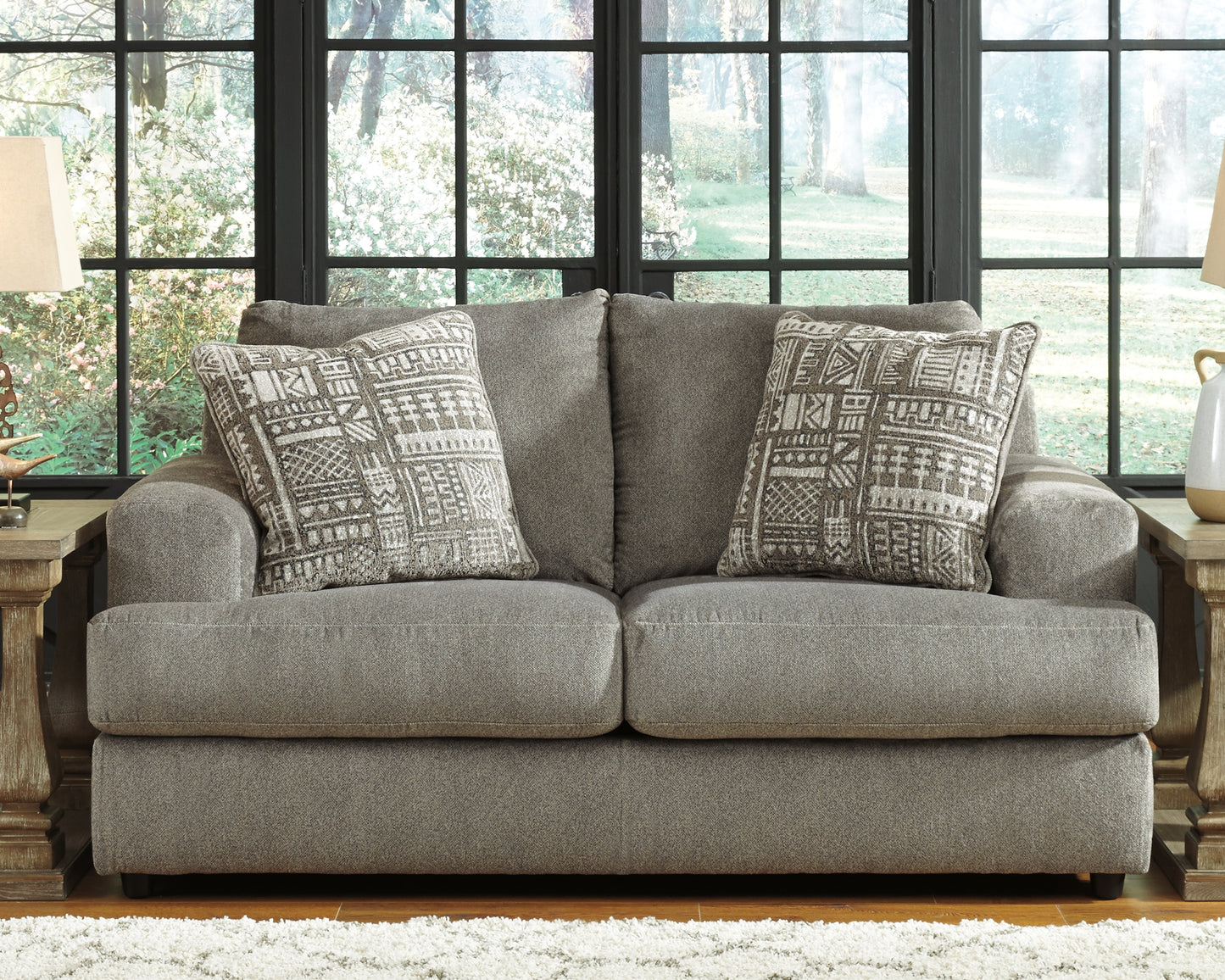 Ocala Furniture Outlet - Ashley Furniture - Soletren Living Room - Loveseat / Ash - 9510335