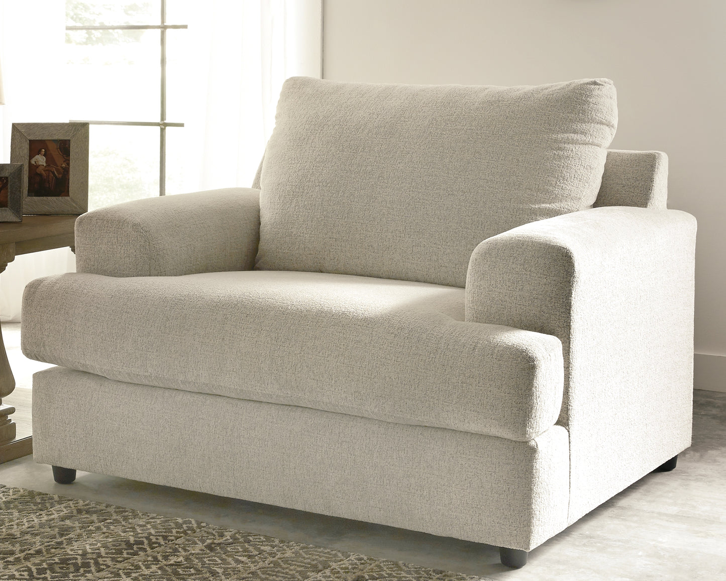 Ocala Furniture Outlet - Ashley Furniture - Soletren Living Room - Chair and a Half / Stone - 9510423