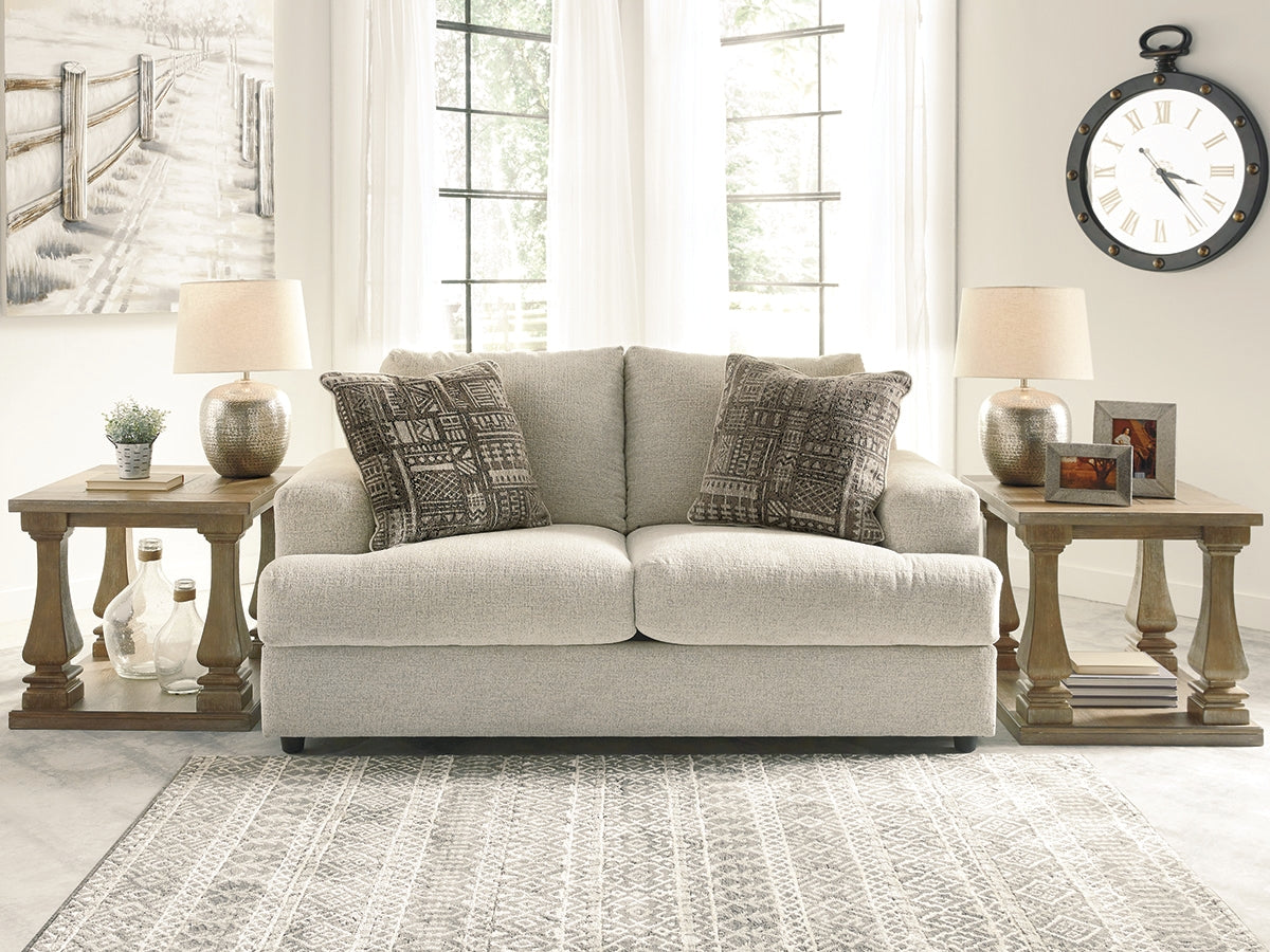 Ocala Furniture Outlet - Ashley Furniture - Soletren Living Room - Loveseat / Stone - 9510435