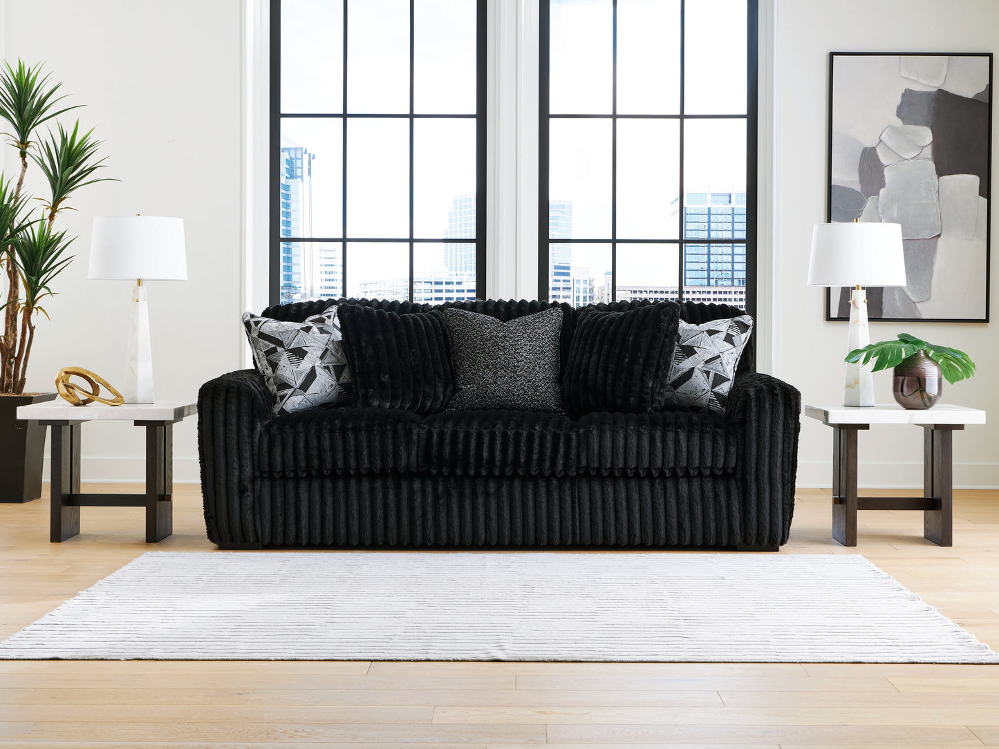 Ocala Furniture Outlet - Ashley Furniture - Midnight-Madness Living Room - Sofa / Onyx - 9810338