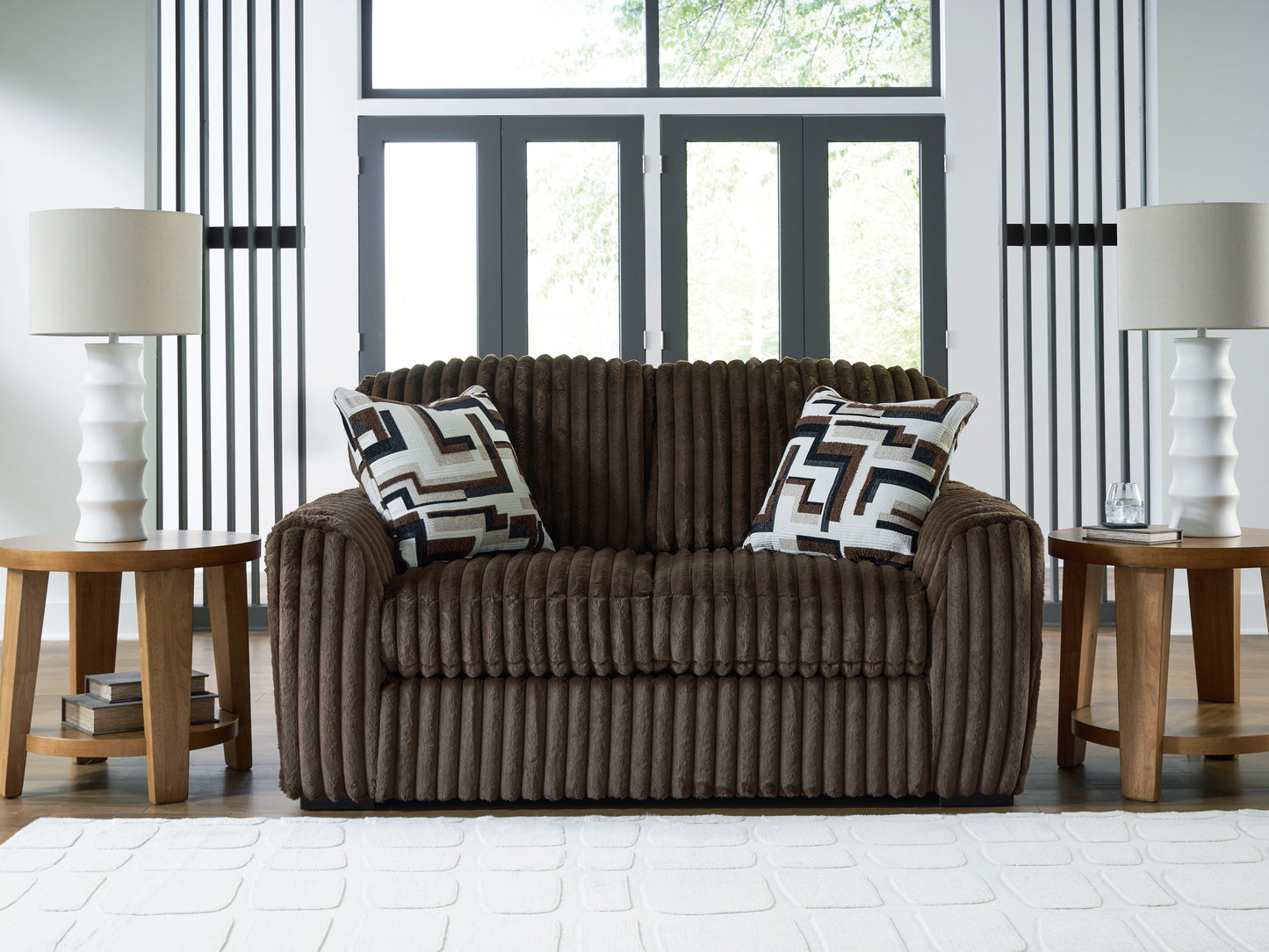 Ocala Furniture Outlet - Ashley Furniture - Midnight-Madness Living Room - Loveseat / Chocolate - 9810435