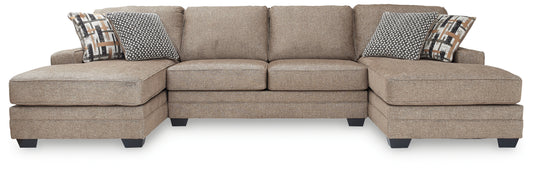 Ocala Furniture Outlet - Ashley Furniture - Cannonbrook Sectional - RAF 3-Piece Sectional with Chaise / Nutmeg - 98201S3