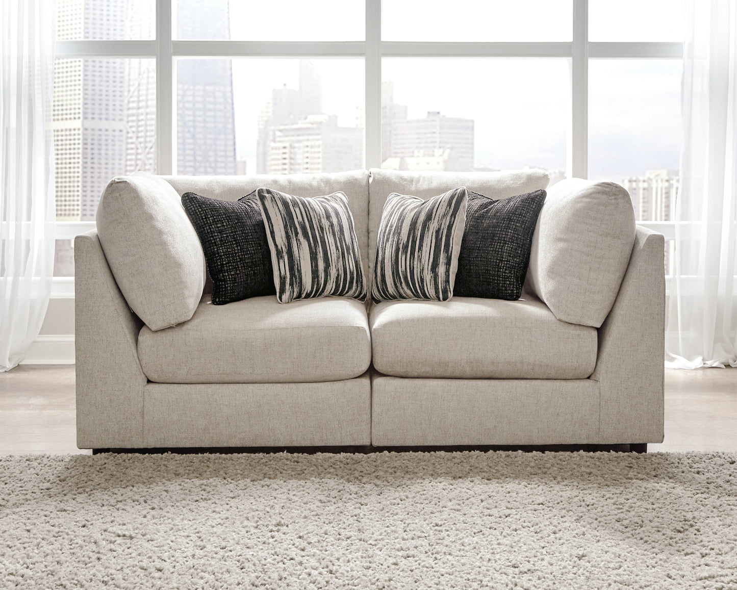 Ocala Furniture Outlet - Ashley Furniture - Kellway Sectional - 2-Piece Sectional / Bisque - 98707S2