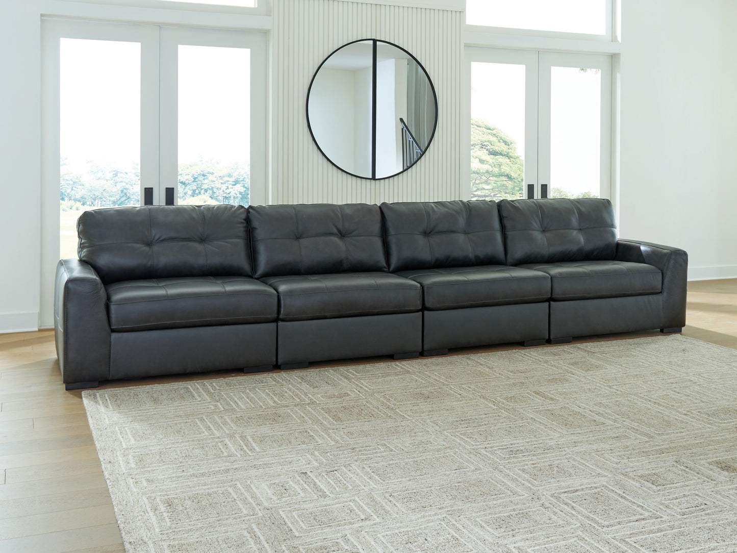 Ocala Furniture Outlet - Ashley Furniture - Brindley Pier Sectional - RAF 4-Piece Sectional / Fog - 99503S4
