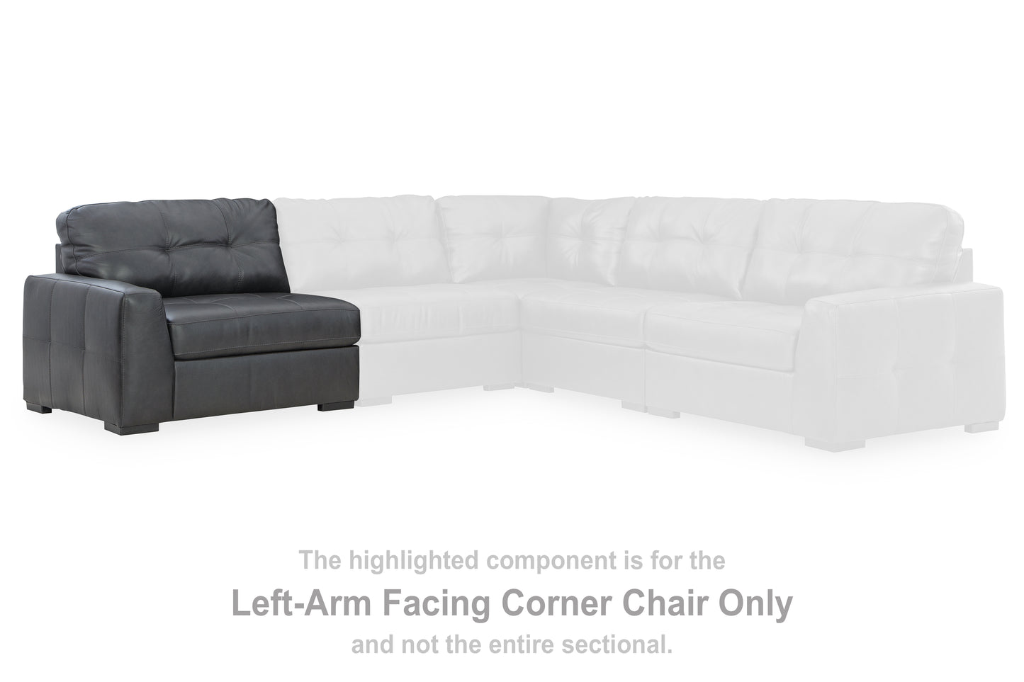 Ocala Furniture Outlet - Ashley Furniture - Brindley Pier Sectional - LAF Corner Chair / Fog - 9950364