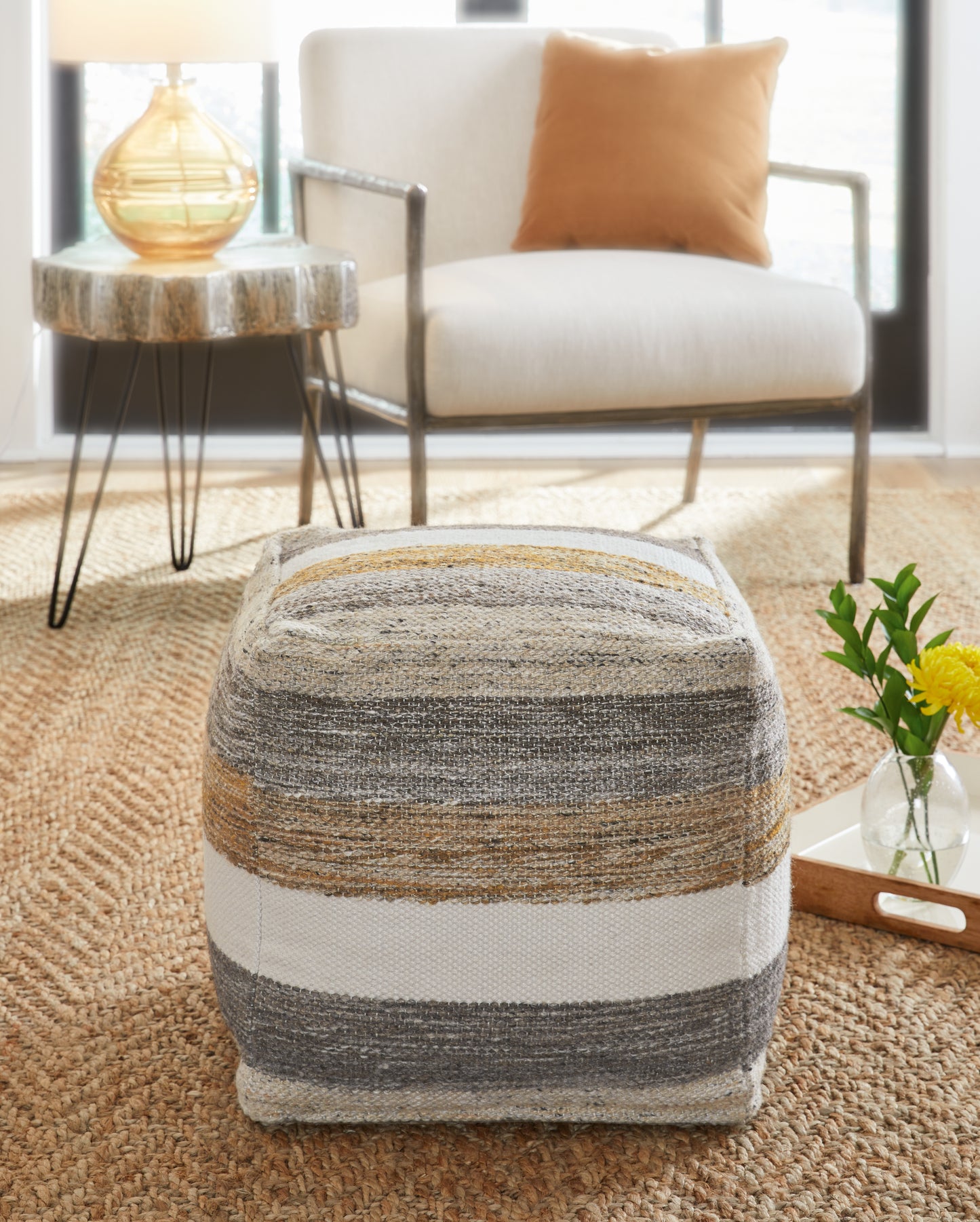 Ocala Furniture Outlet - Ashley Furniture - Josalind Pouf - Pouf / Multi - A1000935