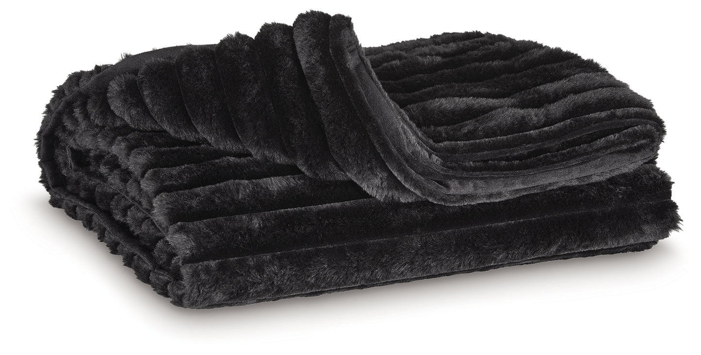 Ocala Furniture Outlet - Ashley Furniture - Alsonwell Throw (Set of 3) - Throw (3/CS) / Black - A1001083