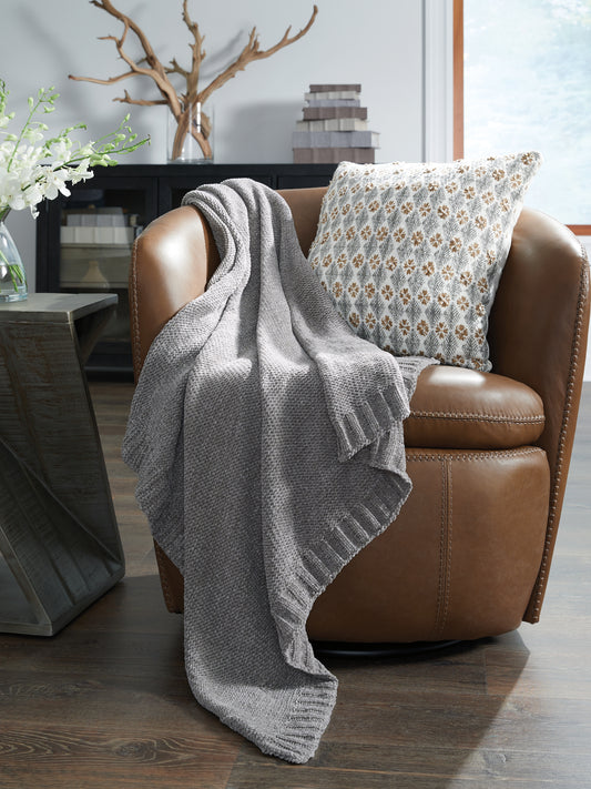 Ocala Furniture Outlet - Ashley Furniture - Anawood Throw (Set of 3) - Throw (3/CS) / Gray - A1001097