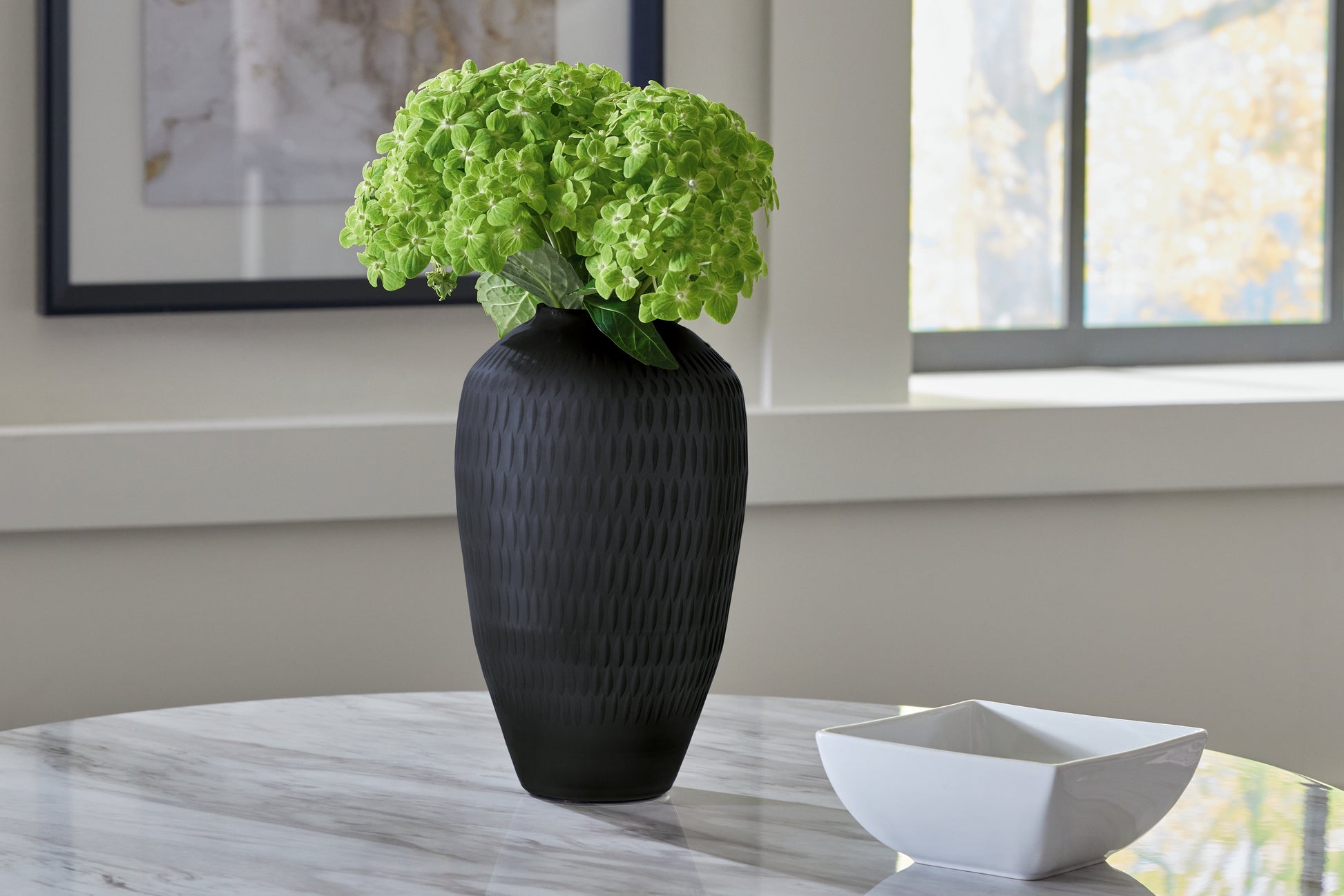 Ocala Furniture Outlet - Ashley Furniture - Etney Vase - Vase / Slate - A2000509