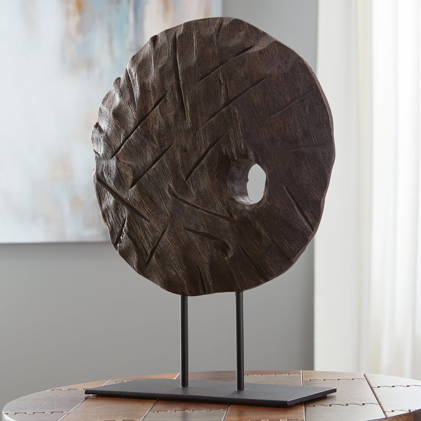 Ocala Furniture Outlet - Ashley Furniture - Dashburn Sculpture - Sculpture / Brown/Black - A2000562