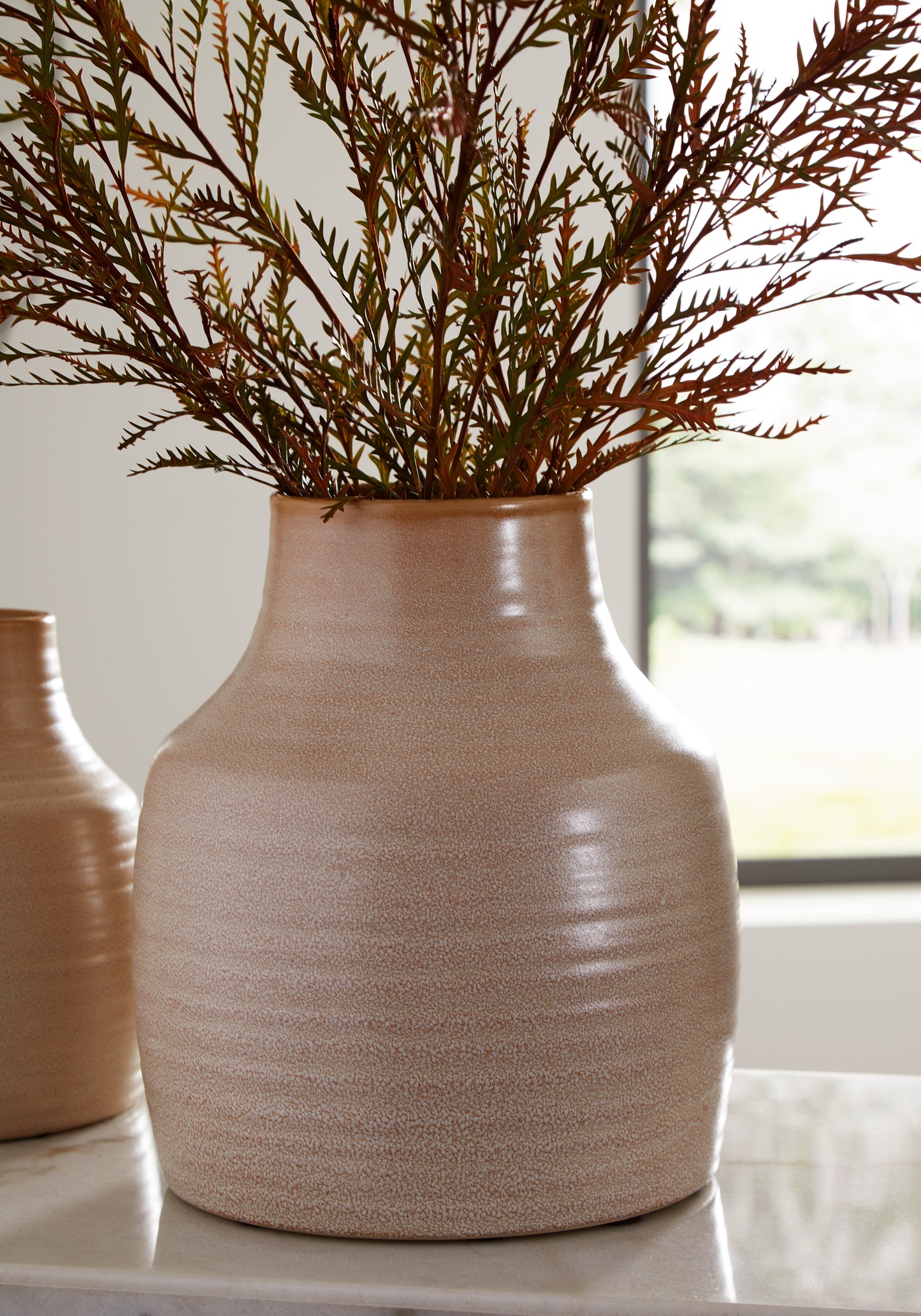 Ocala Furniture Outlet - Ashley Furniture - Millcott Vase - Vase (2/CS) / Tan - A2000582