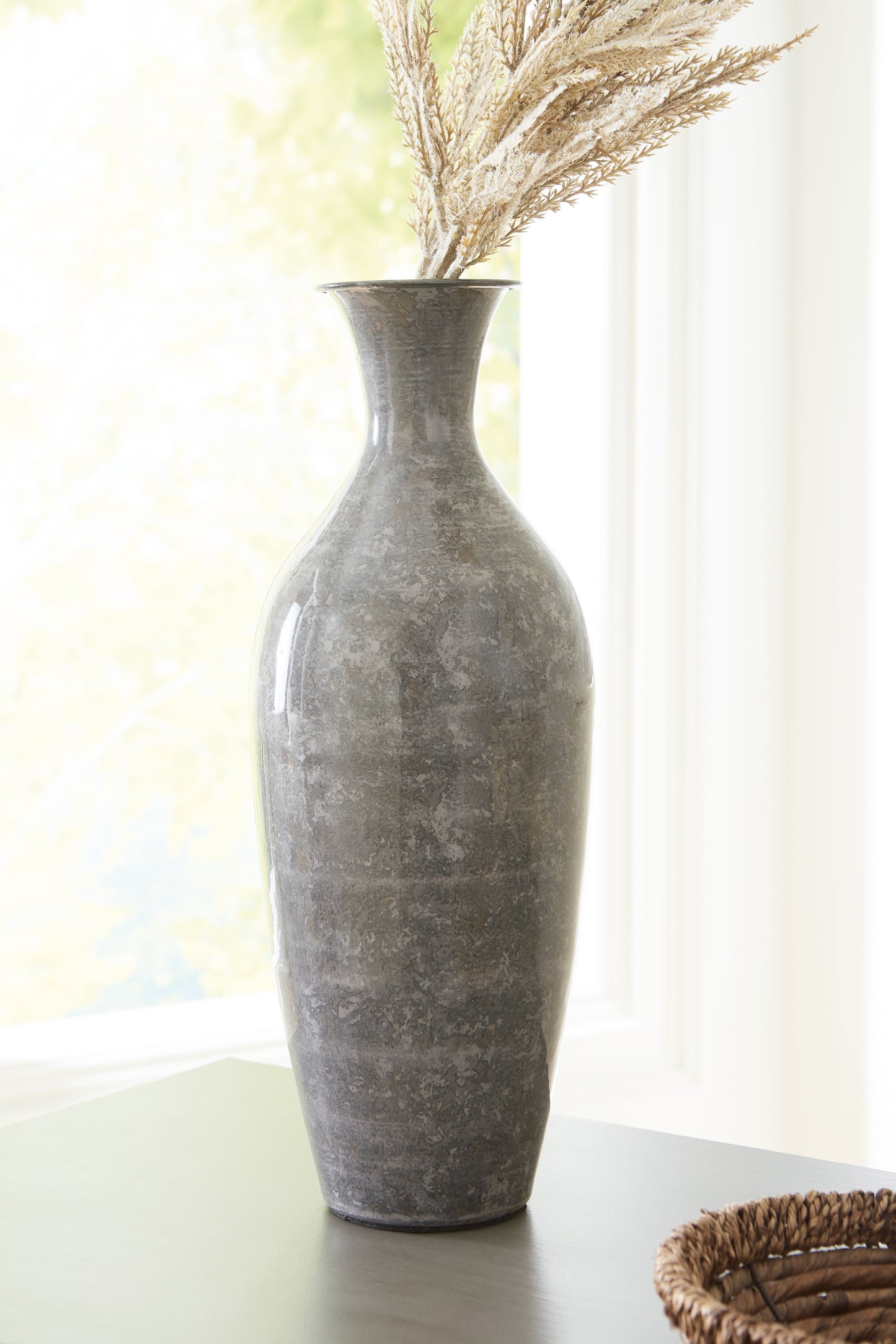 Ocala Furniture Outlet - Ashley Furniture - Brockwich Vase - Vase / Antique Gray - A2000588