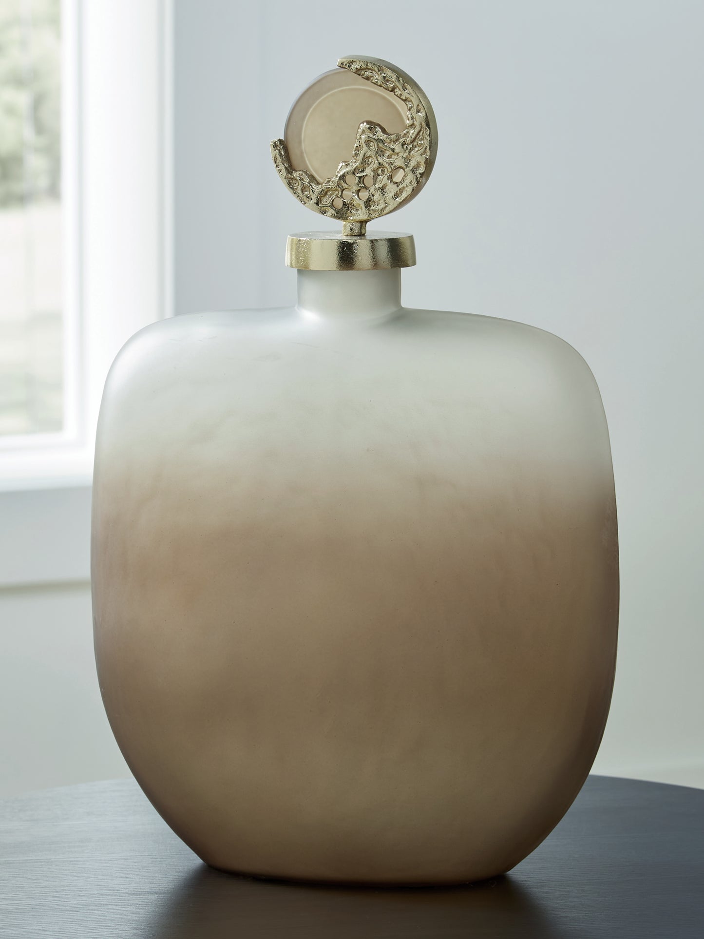 Ocala Furniture Outlet - Ashley Furniture - Acario Jar - Jar / Taupe/Gold Finish - A2000782