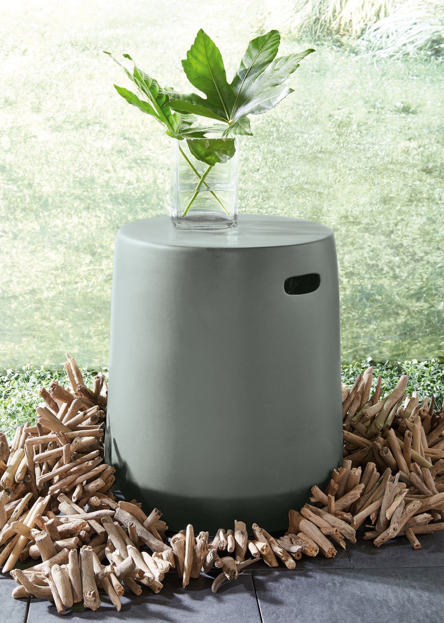 Ocala Furniture Outlet - Ashley Furniture - Kalmunds Stool - Stool / Gray - A3000634