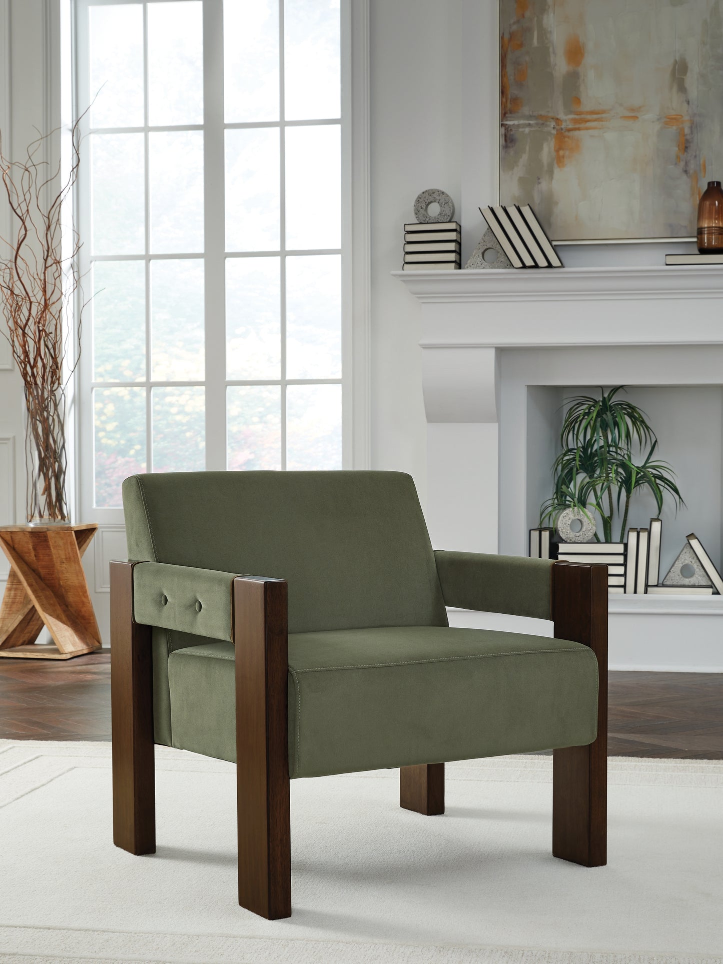 Ocala Furniture Outlet - Ashley Furniture - Adlanlock Accent Chair - Accent Chair / Olive - A3000740