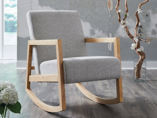 Ocala Furniture Outlet - Ashley Furniture - Wychworth Accent Chair - Accent Chair / Gray/Natural - A3000745