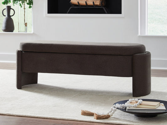 Ocala Furniture Outlet - Ashley Furniture - Vavuniya Storage Bench - Storage Bench / Brown / 56"W x 19"D x 19"H - A3000750
