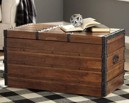 Ocala Furniture Outlet - Ashley Furniture - Kettleby Storage Trunk - Storage Trunk / Brown - A4000096