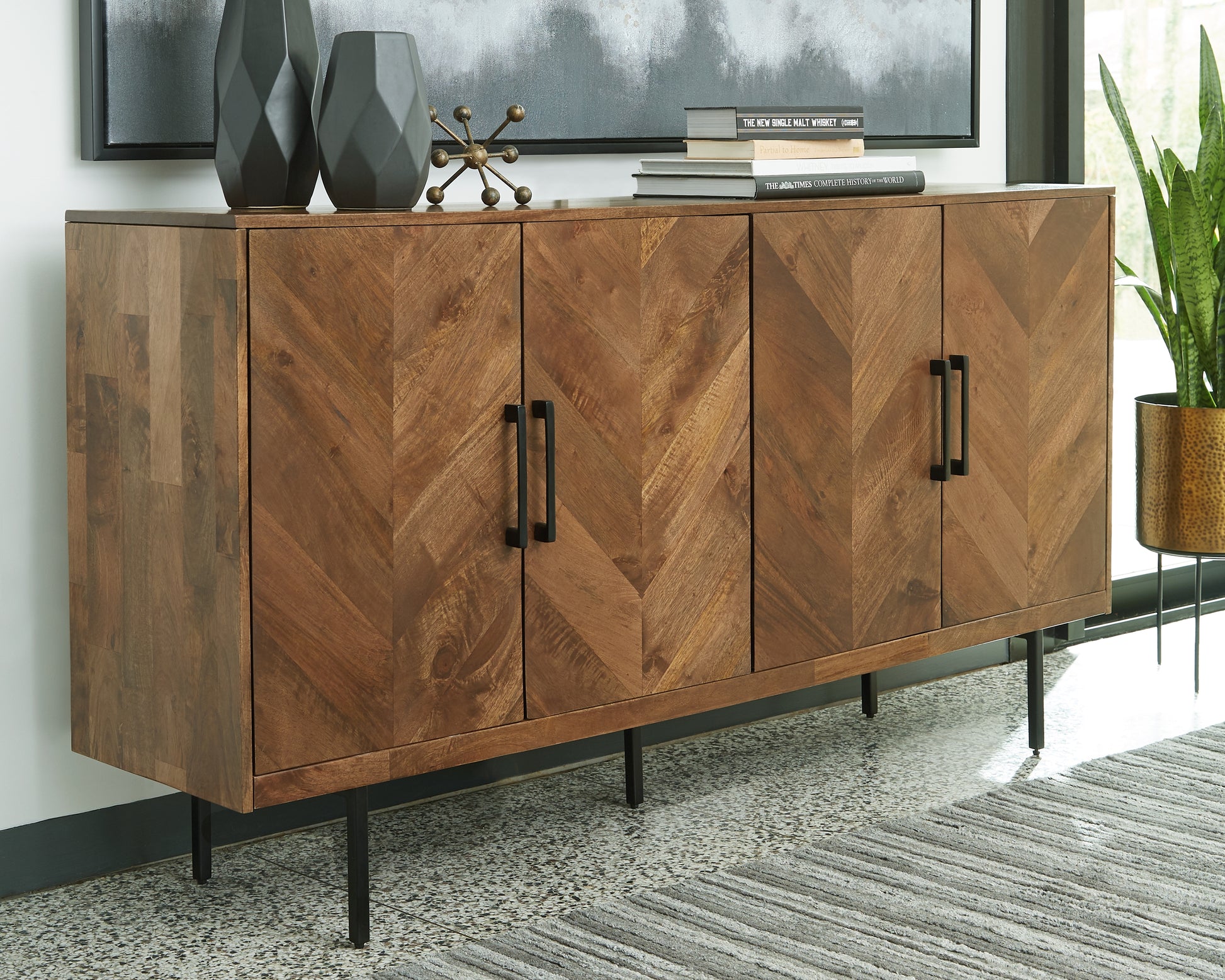 Ocala Furniture Outlet - Ashley Furniture - Prattville Accent Cabinet - Accent Cabinet / Brown - A4000308