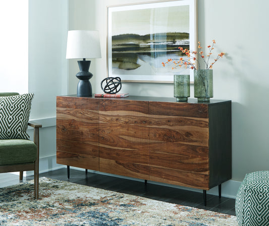 Ocala Furniture Outlet - Ashley Furniture - Darrey Accent Cabinet - Accent Cabinet / Natural/Brown - A4000580