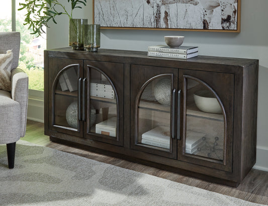 Ocala Furniture Outlet - Ashley Furniture - Dreley Accent Cabinet - Accent Cabinet / Grayish Brown - A4000586