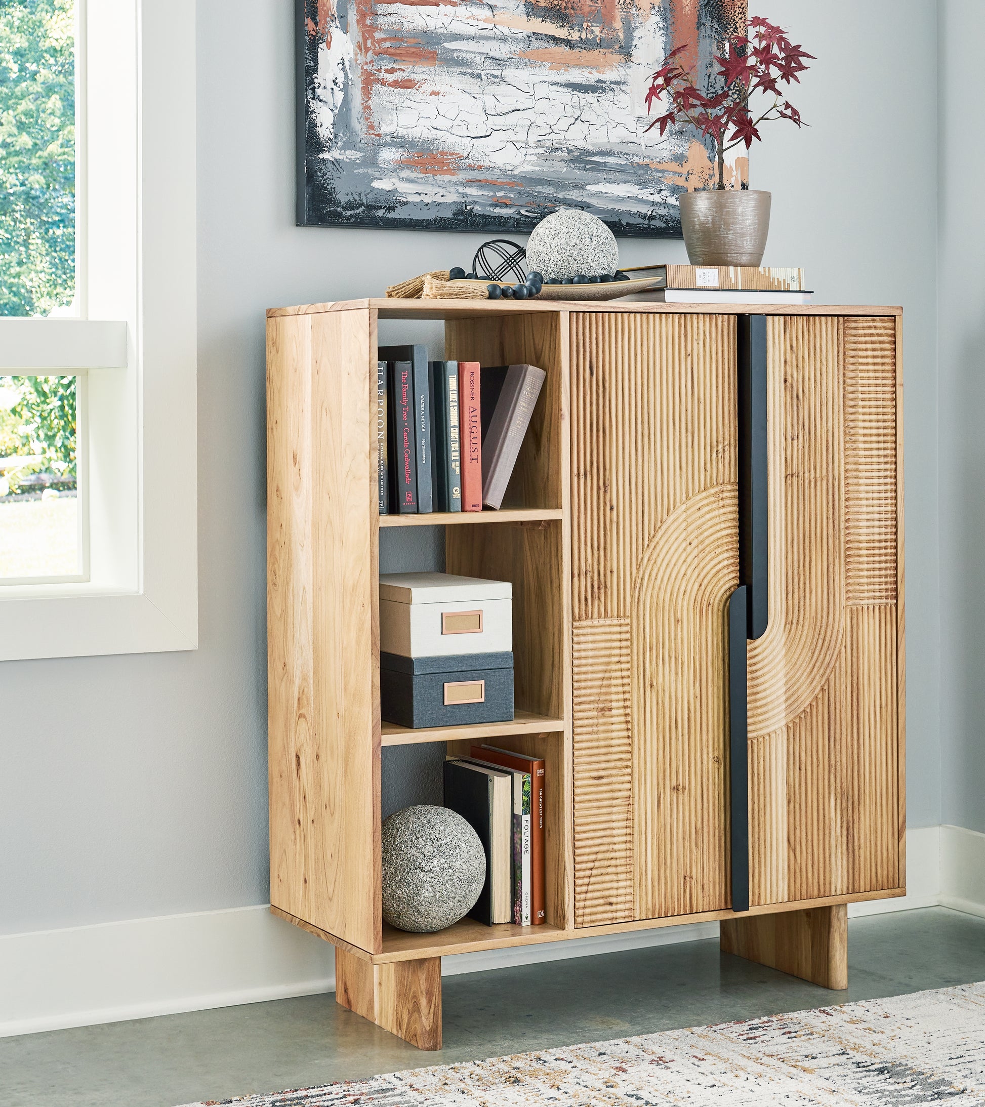 Ocala Furniture Outlet - Ashley Furniture - Kierwell Accent Cabinet - Accent Cabinet / Natural - A4000653