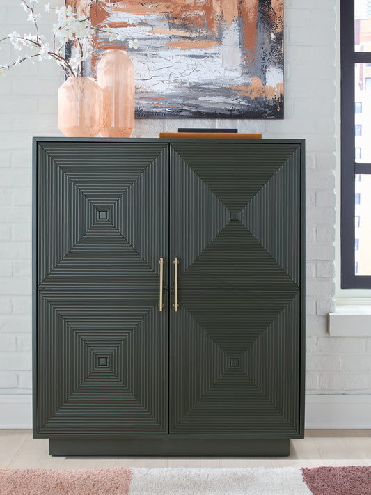 Ocala Furniture Outlet - Ashley Furniture - Geirwood Accent Cabinet - Accent Cabinet / Dark Green - A4000676