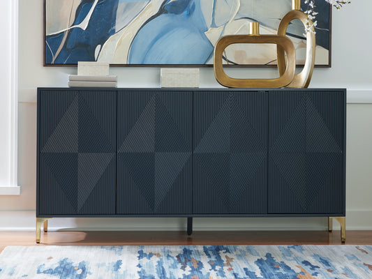 Ocala Furniture Outlet - Ashley Furniture - Loirwick Accent Cabinet - Accent Cabinet / Dark Blue - A4000677