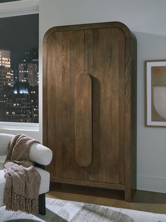 Ocala Furniture Outlet - Ashley Furniture - Thoren Accent Cabinet - Accent Cabinet / Medium Brown - A4000699