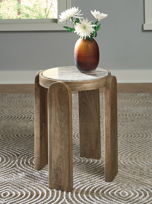 Ocala Furniture Outlet - Ashley Furniture - Gavrilley Accent Table - Accent Table / Gray/White/Brown - A4000722