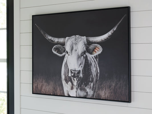 Ocala Furniture Outlet - Ashley Furniture - Harlandale Wall Decor - Wall Art / Black/White/Brown - A8000467