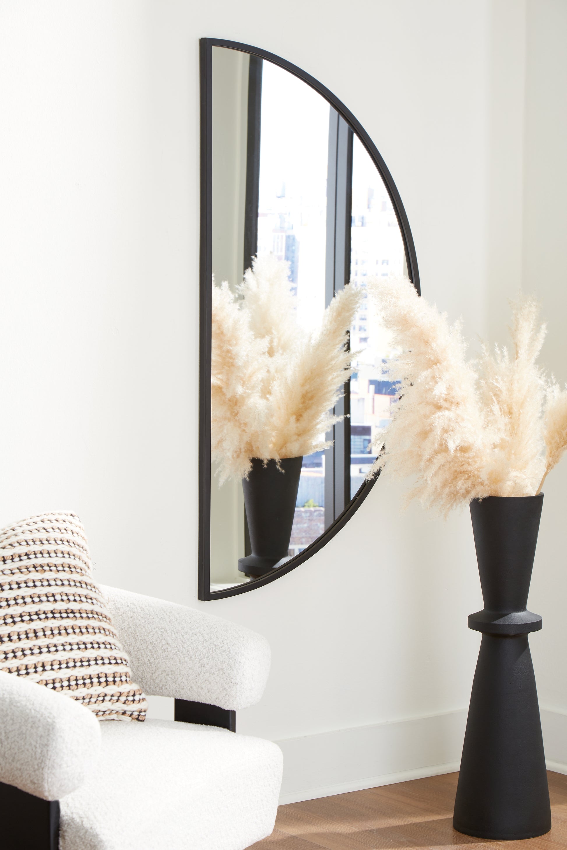 Ocala Furniture Outlet - Ashley Furniture - Denlow Mirror - Accent Mirror / Black - A8010333